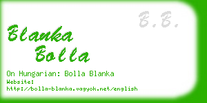 blanka bolla business card